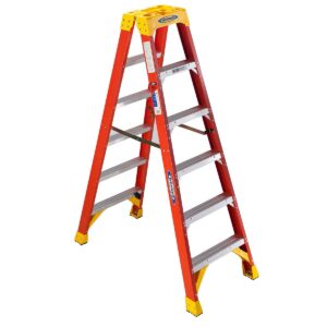 Werner Fiberglass Twin Ladder Series T6200